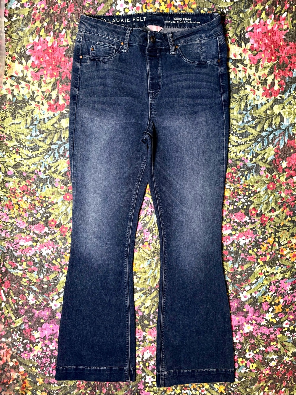 Laurie Felt Dark Blue Flare Jeans
